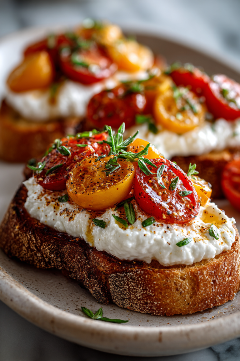 Burrata Bruschetta Delights