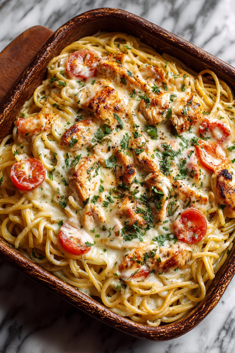 Cajun Chicken Spaghetti Bake