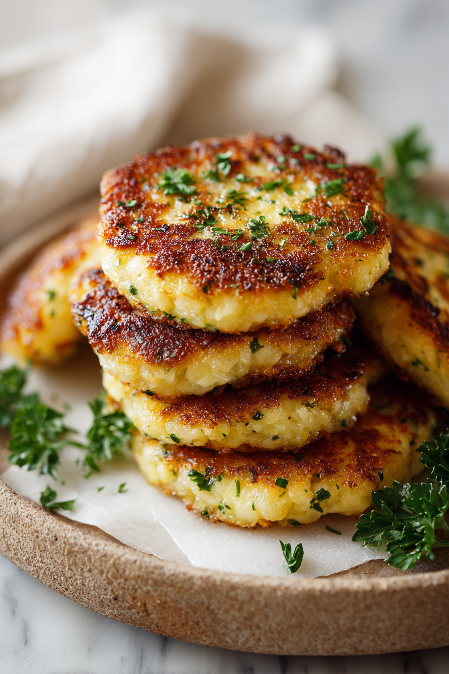 Cheesy Cauliflower Patties Recipe
