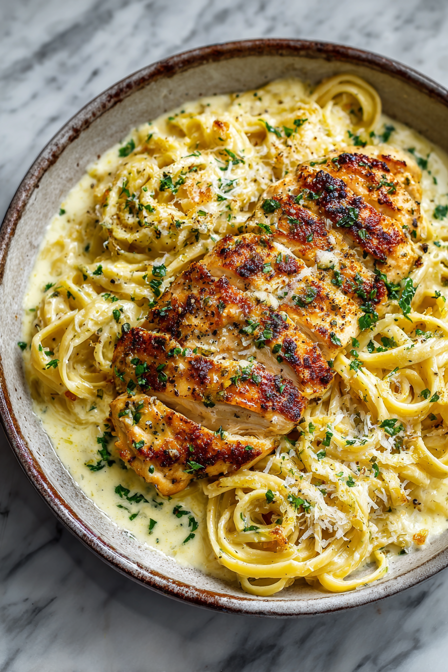 Cheesy Chicken Garlic Butter Dinner