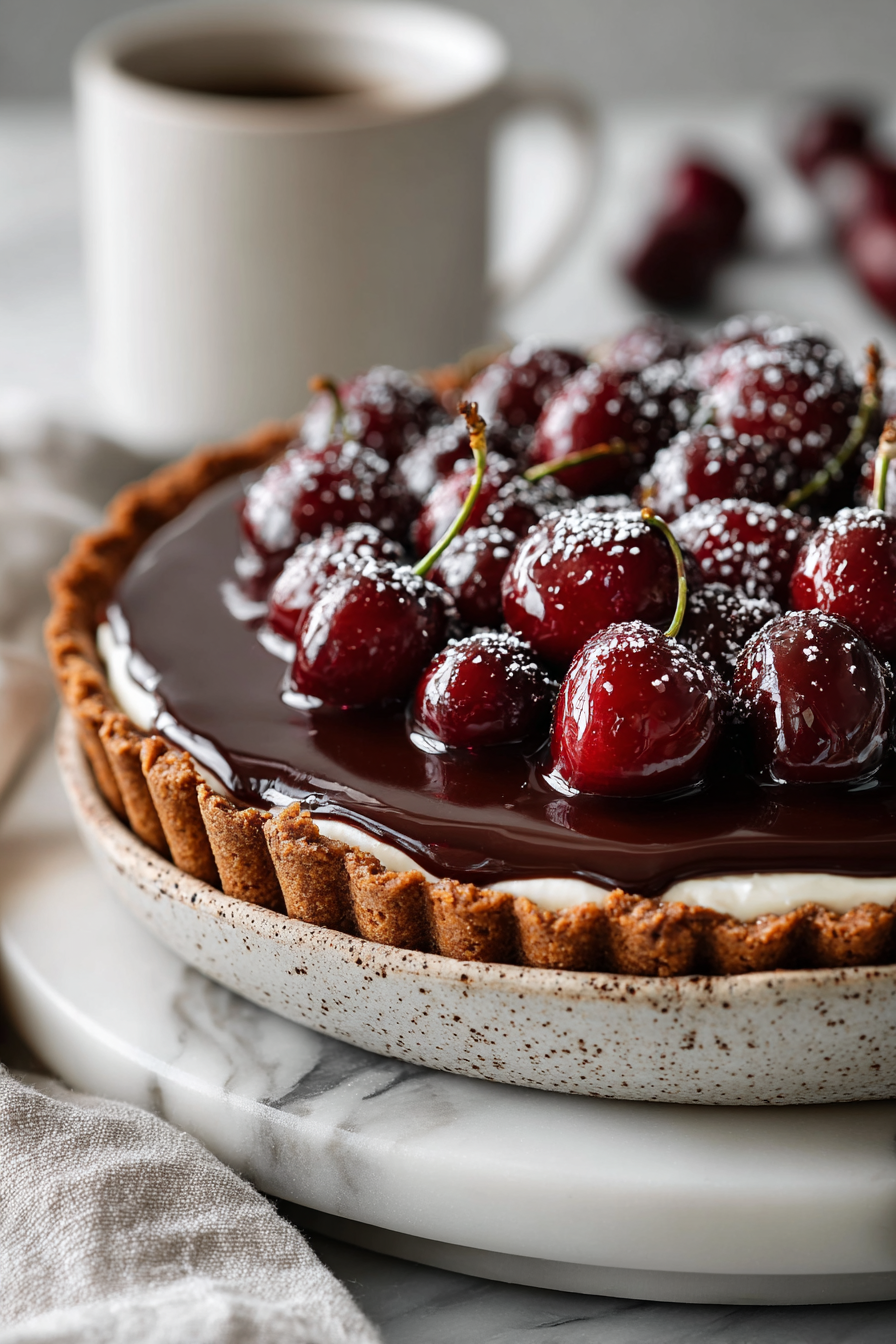 Chocolate Cherry Cream Pie