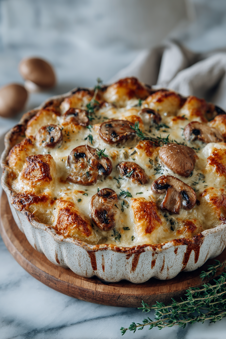 Creamy Chicken and Mushroom Bake