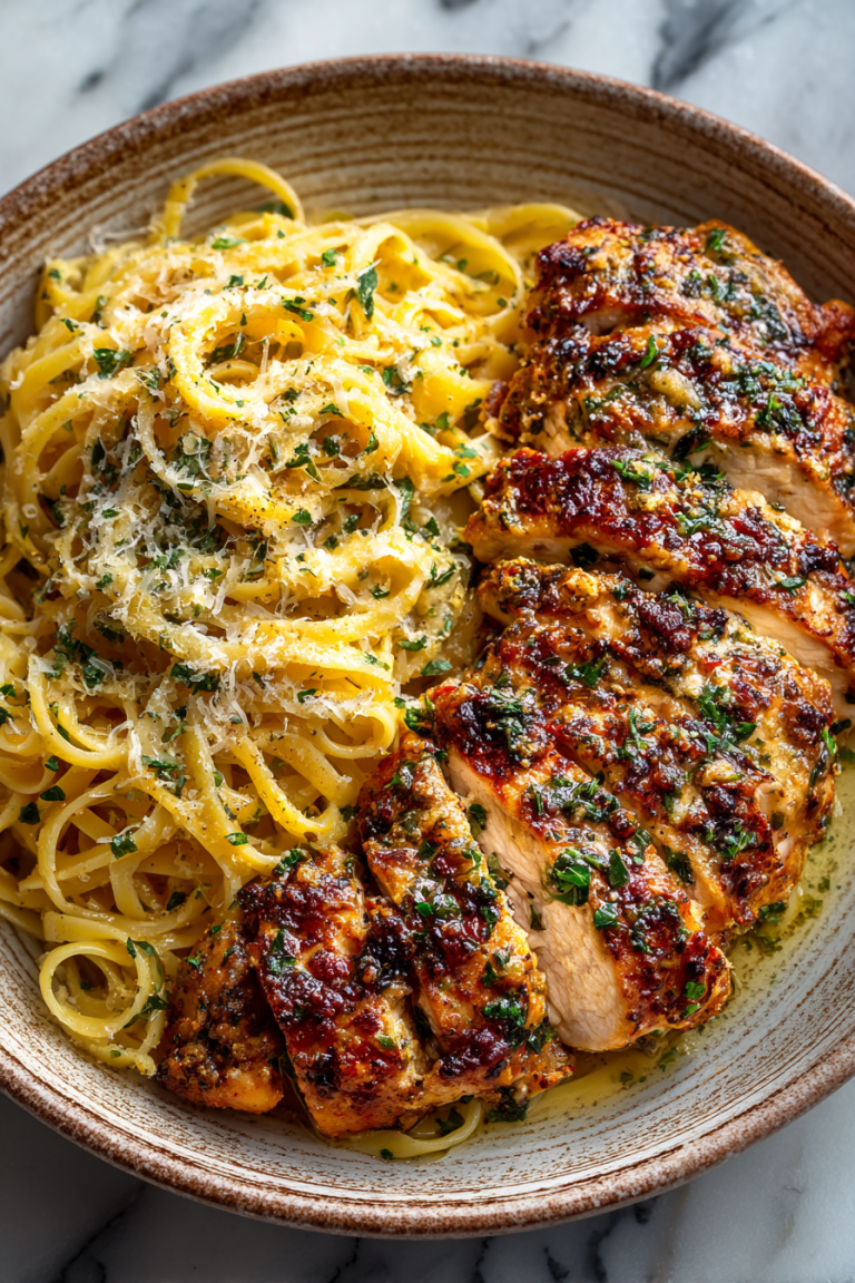 Creamy Garlic Parmesan Chicken Dinner