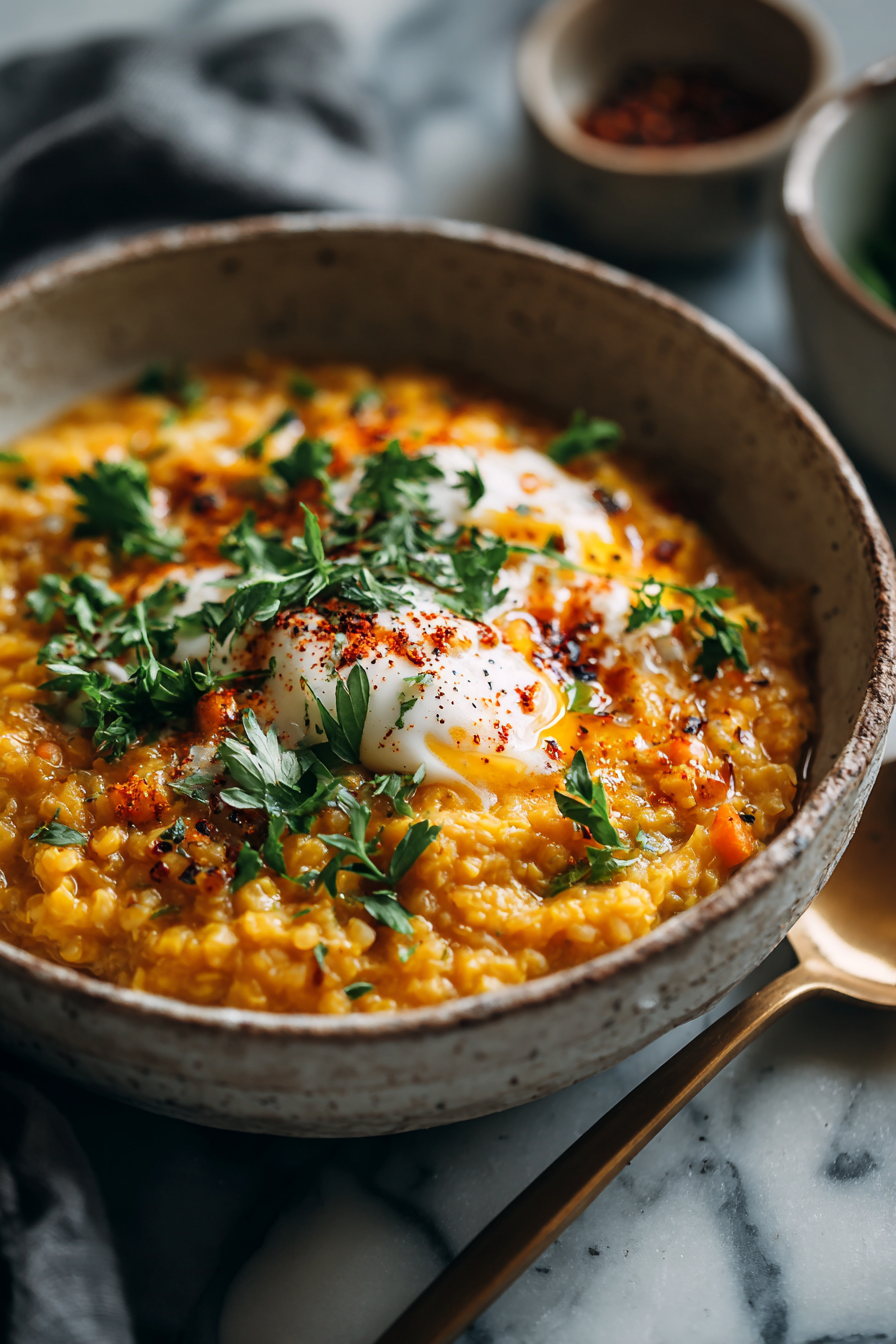 Creamy Red Lentil Dinner in 30 Minutes