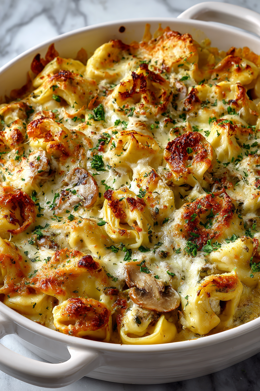 Creamy Tortellini Dinner Bake