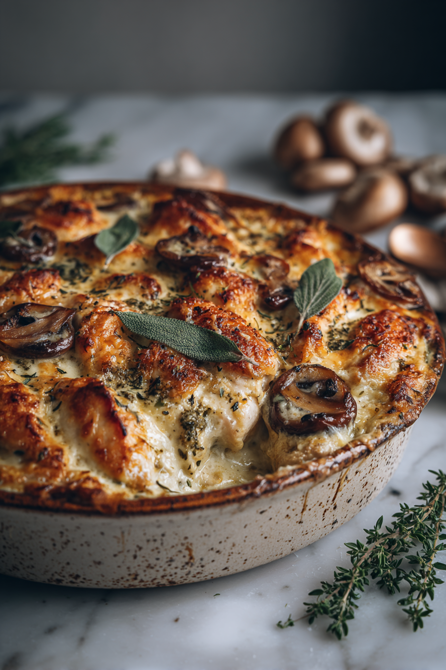 Crispy Chicken Chestnut Dinner Bake
