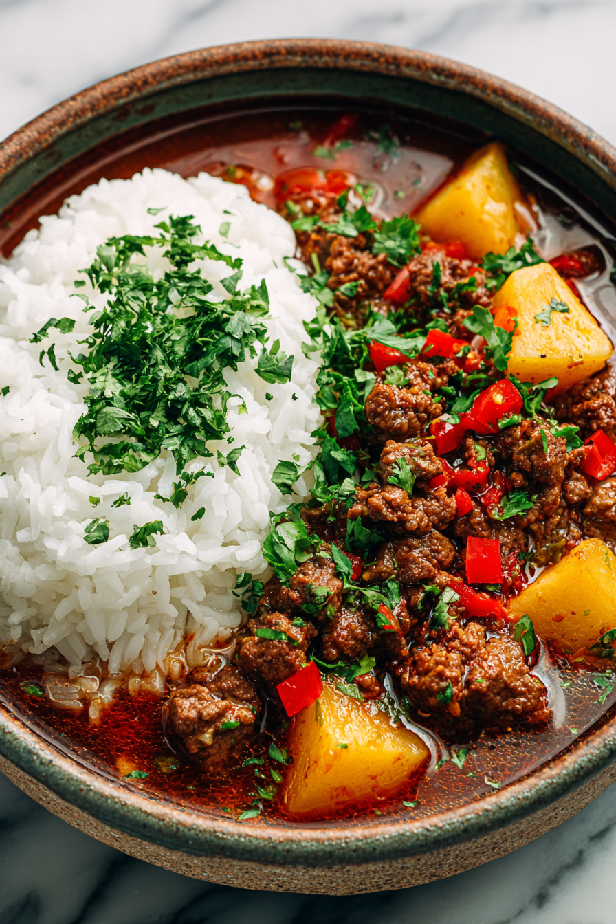 Cuban Style Beef Picadillo Stew