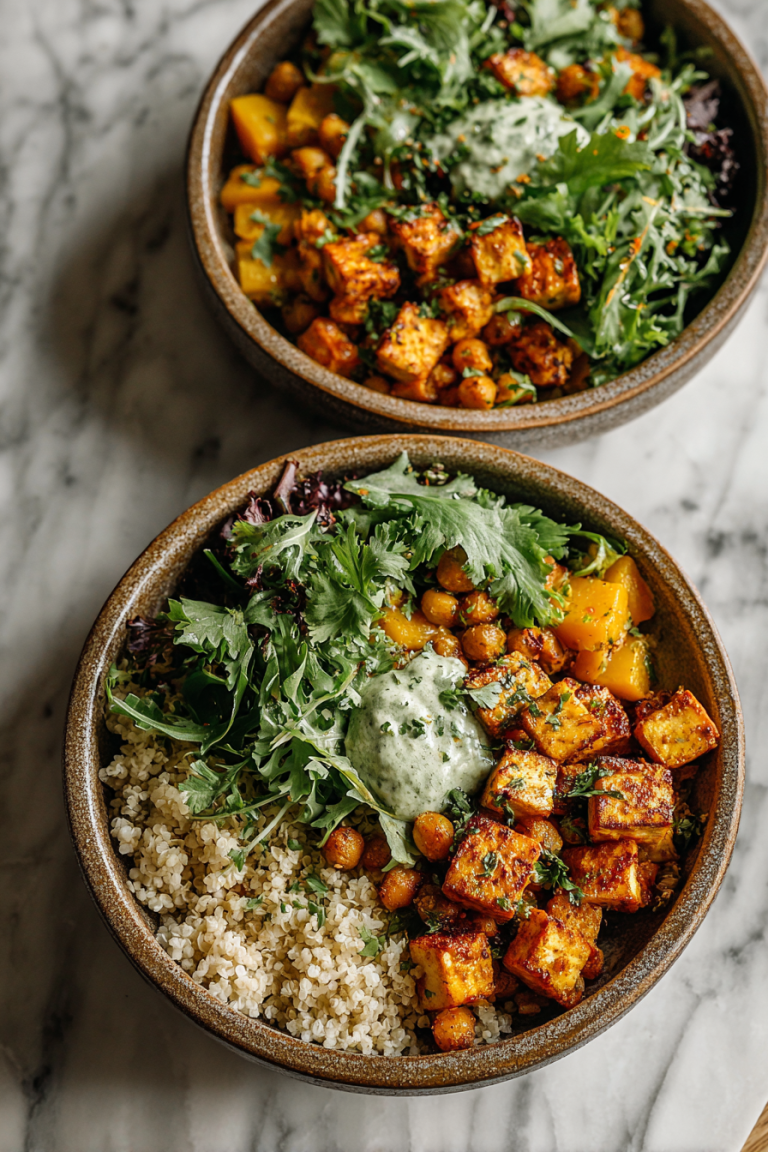 Curry Harvest Bowls with Tofu and Squash