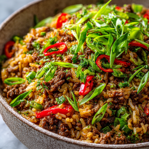 Dirty Rice with Ground Beef