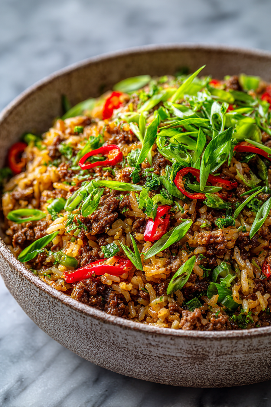 Dirty Rice with Ground Beef