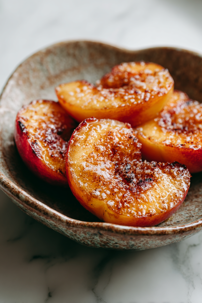 Easy Air Fryer Cinnamon Peaches