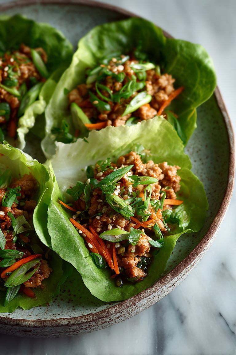 Easy Asian Turkey Lettuce Wraps