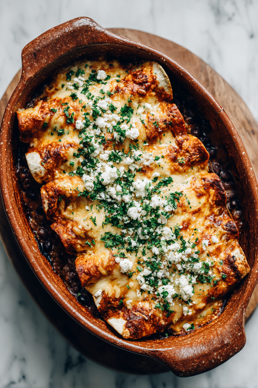 Easy Black Bean Enchiladas