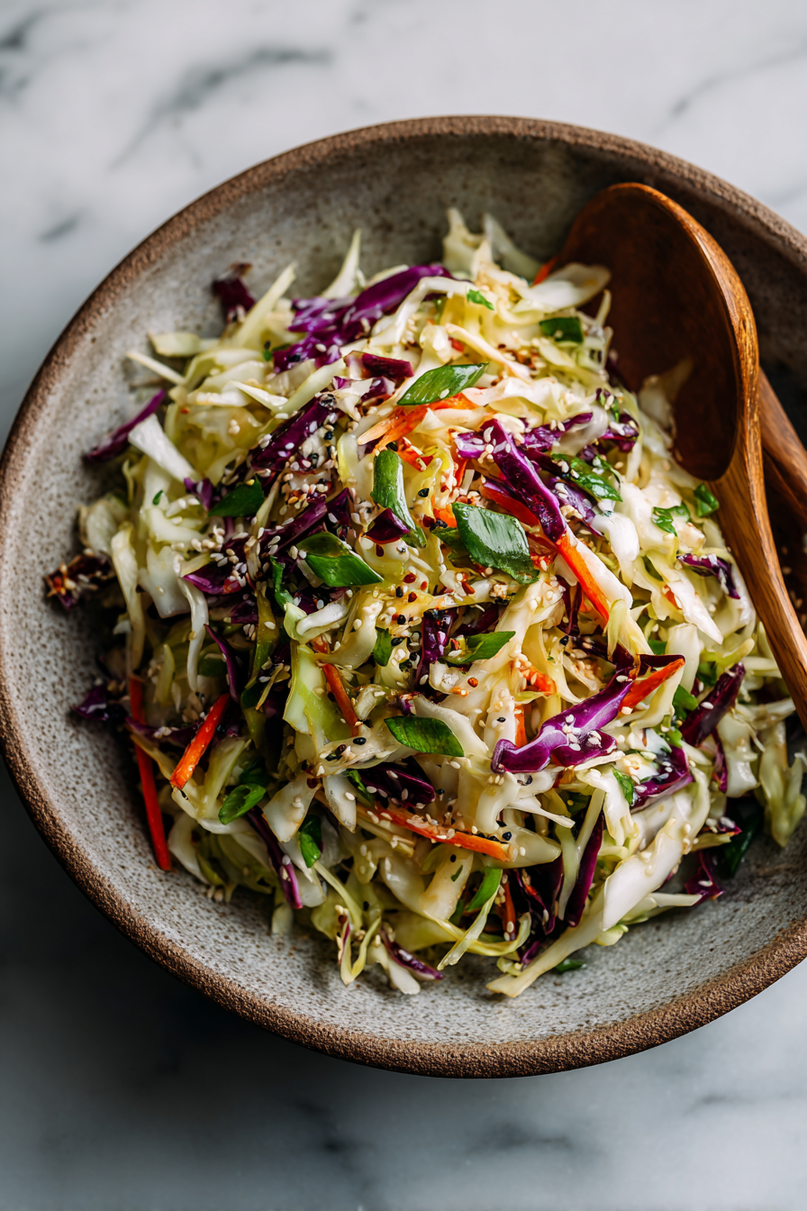 Easy Crunchy Asian Cabbage Salad