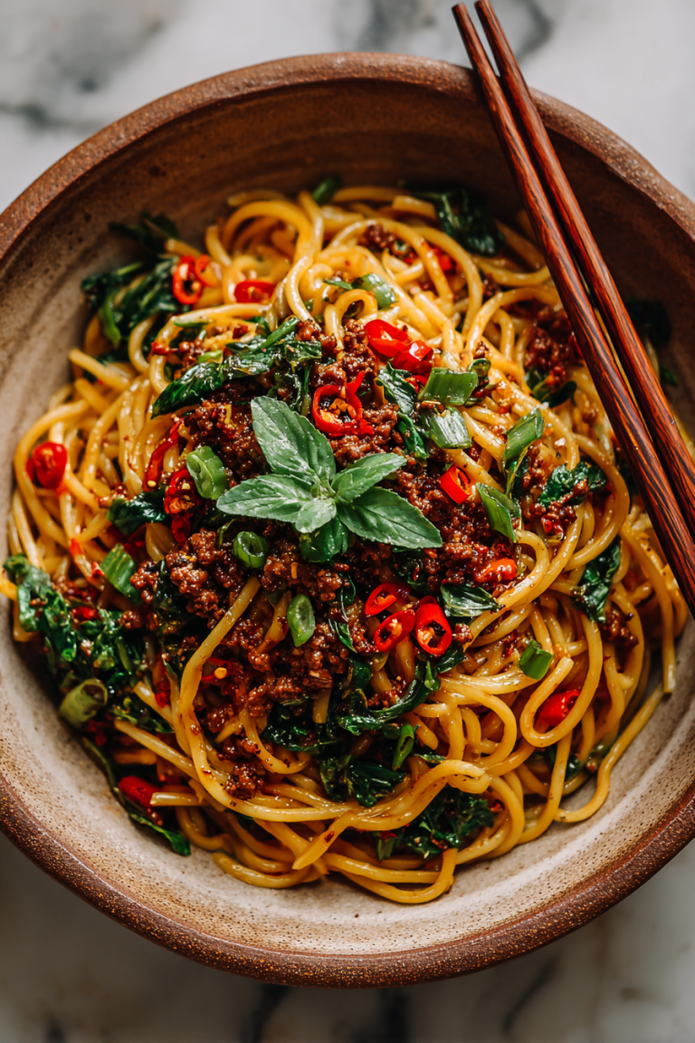 Easy Dan Dan Noodles Recipe