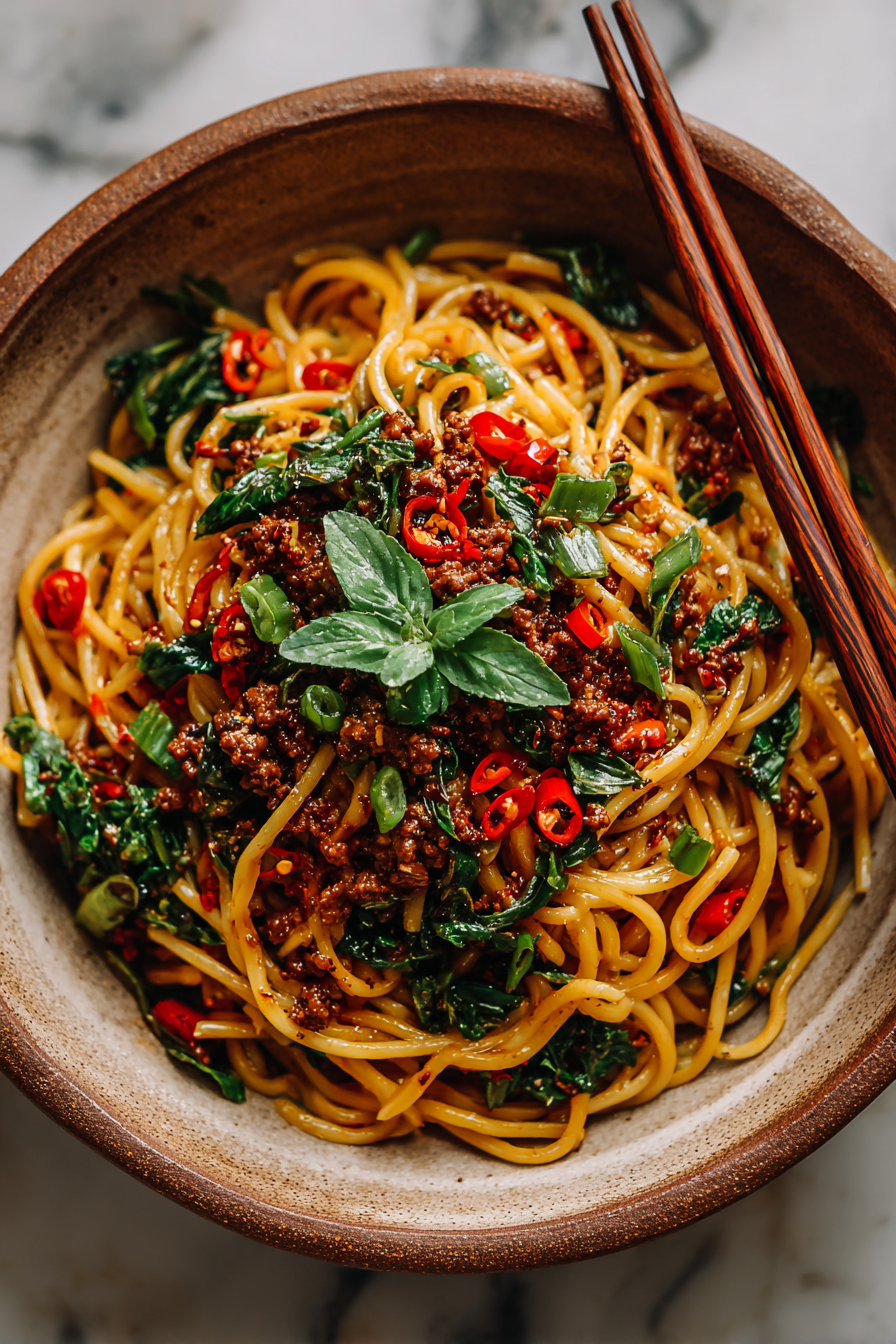 Easy Dan Dan Noodles Recipe