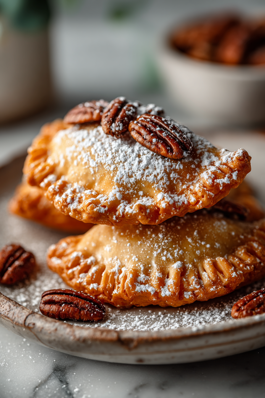 Easy Deep Fried Pecan Pies