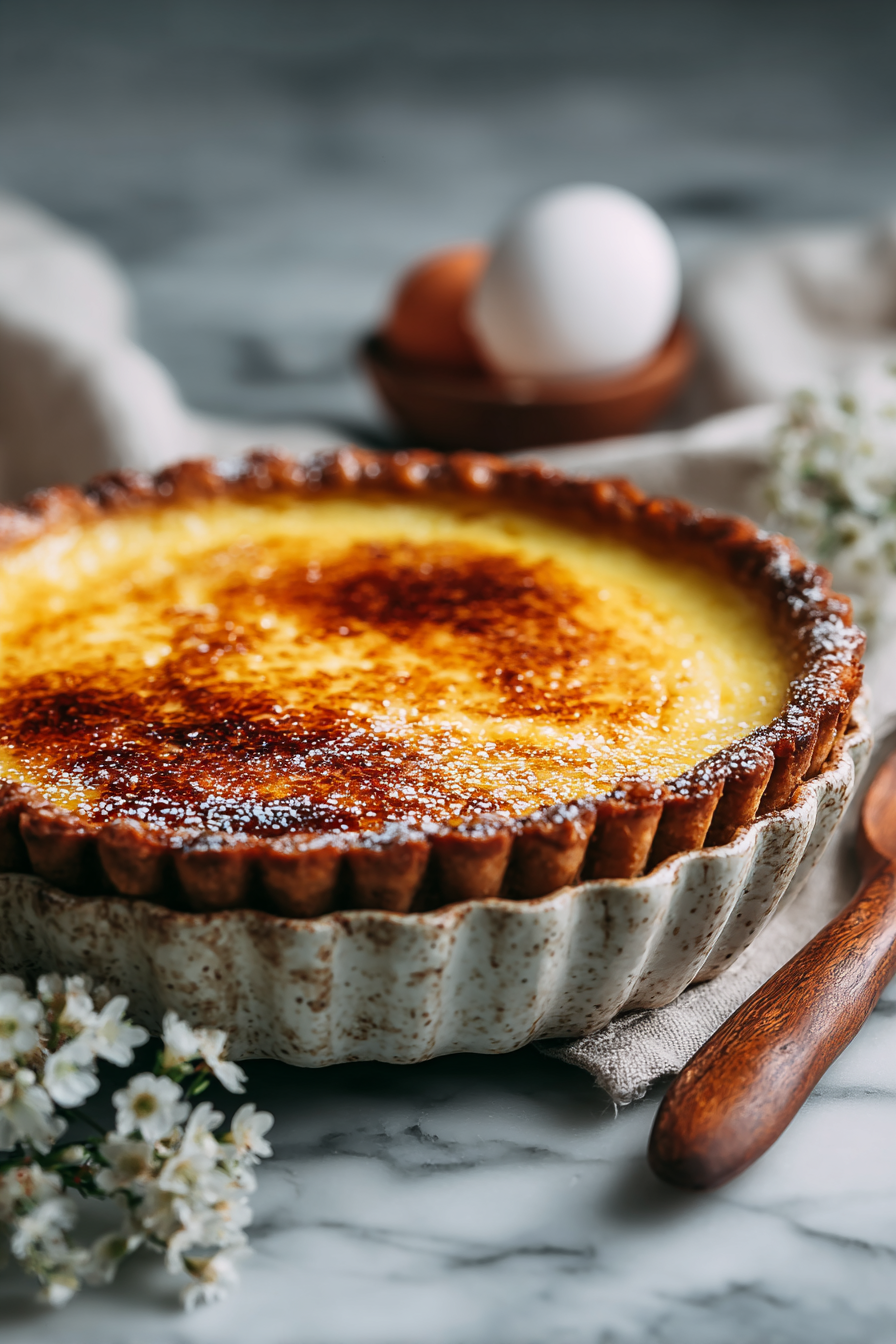 Easy Egg Custard Pie Recipe