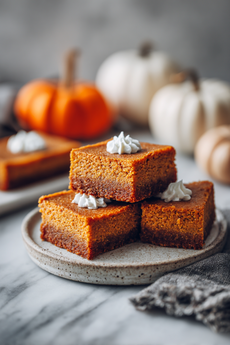 Easy Flourless Pumpkin Bars