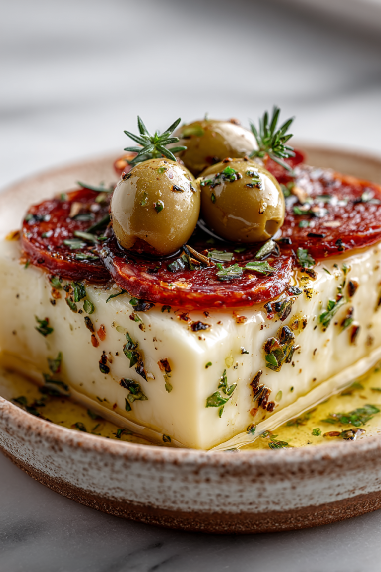 Easy Marinated Cheese Appetizer