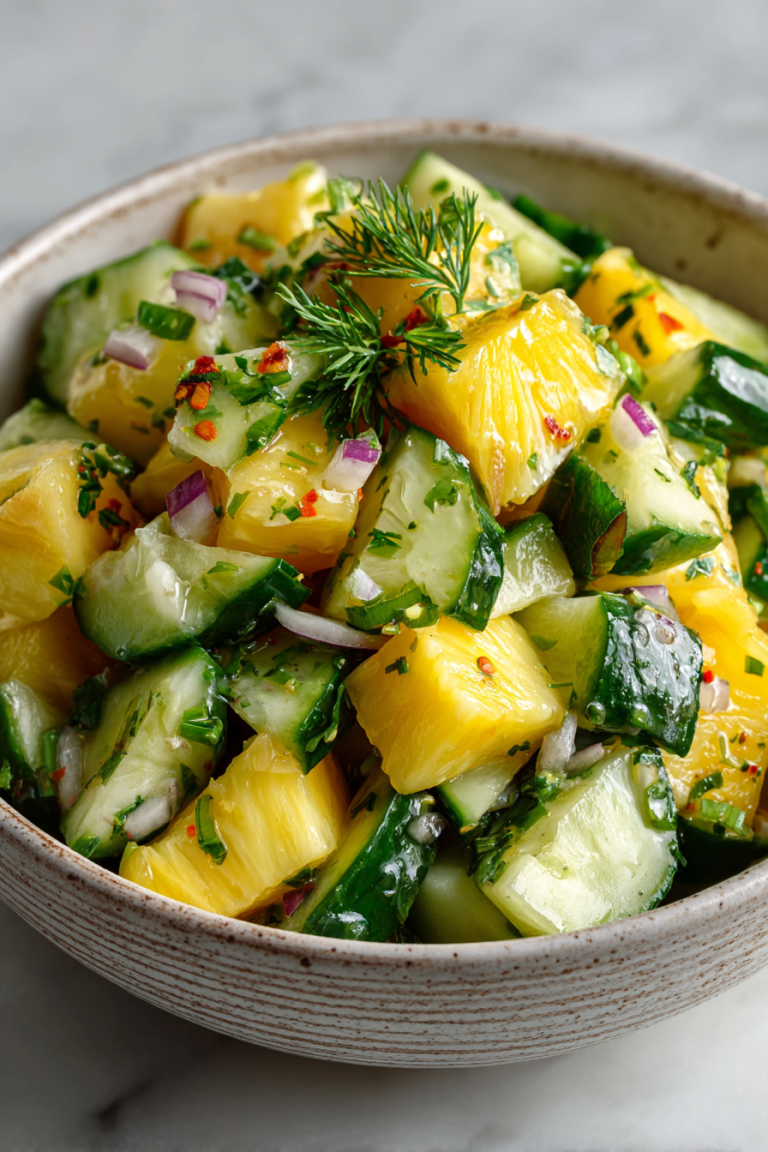 Easy Pineapple Cucumber Salad