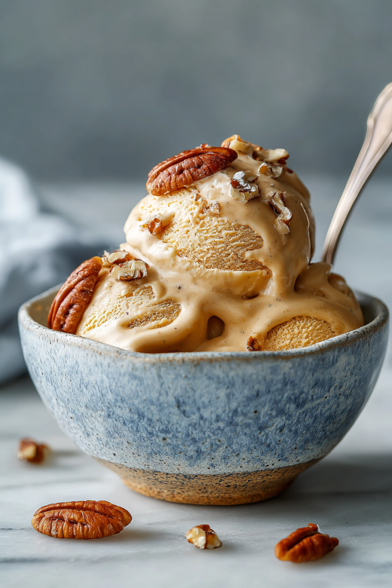 Easy Pumpkin Pecan Frozen Yogurt