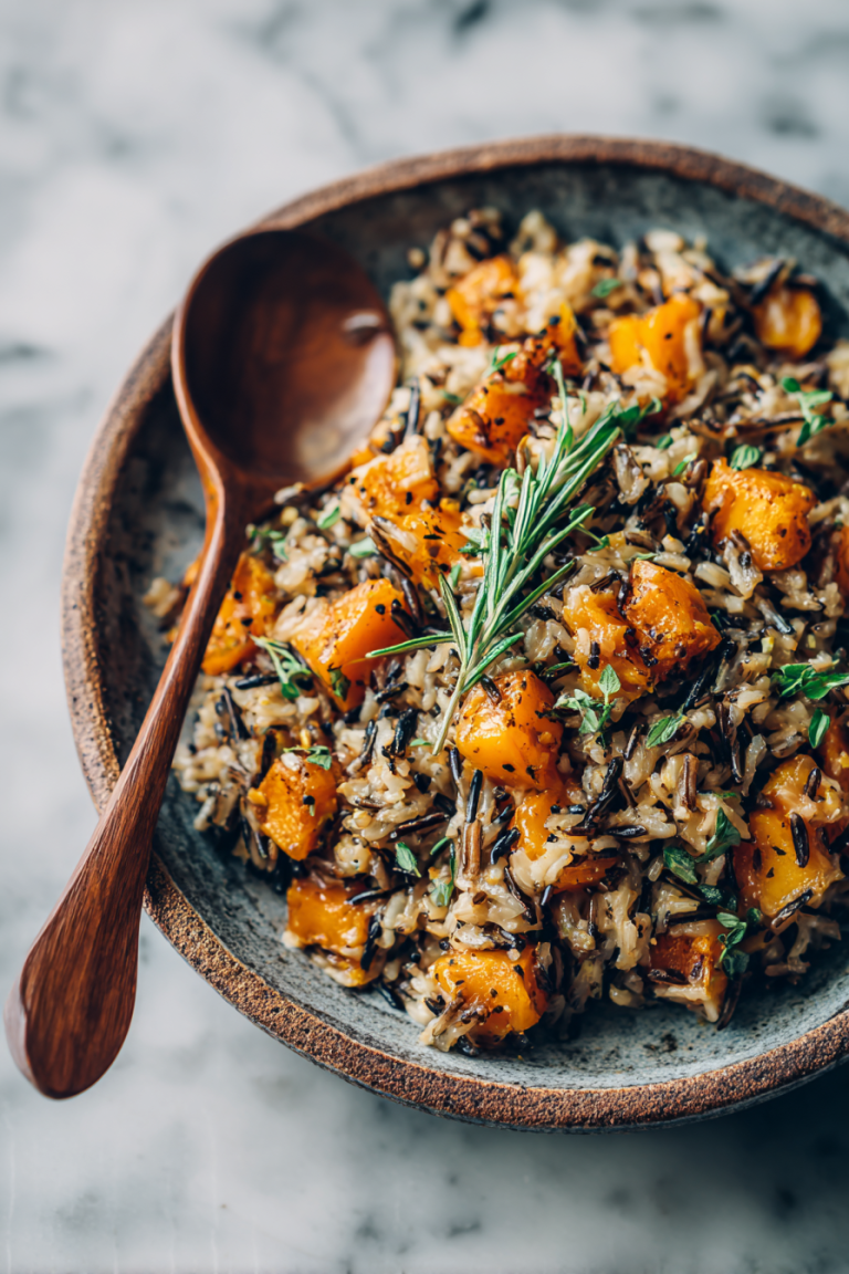 Easy Pumpkin Wild Rice Dinner