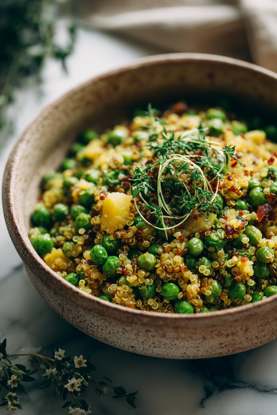 Easy Split Pea and Quinoa Dinner