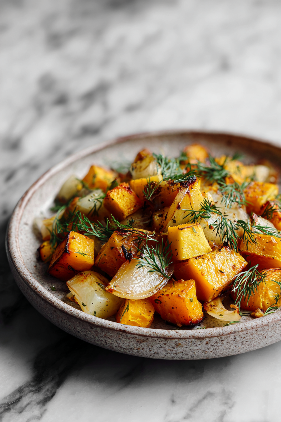 Easy Squash and Fennel Dinner with Caramelized Apple