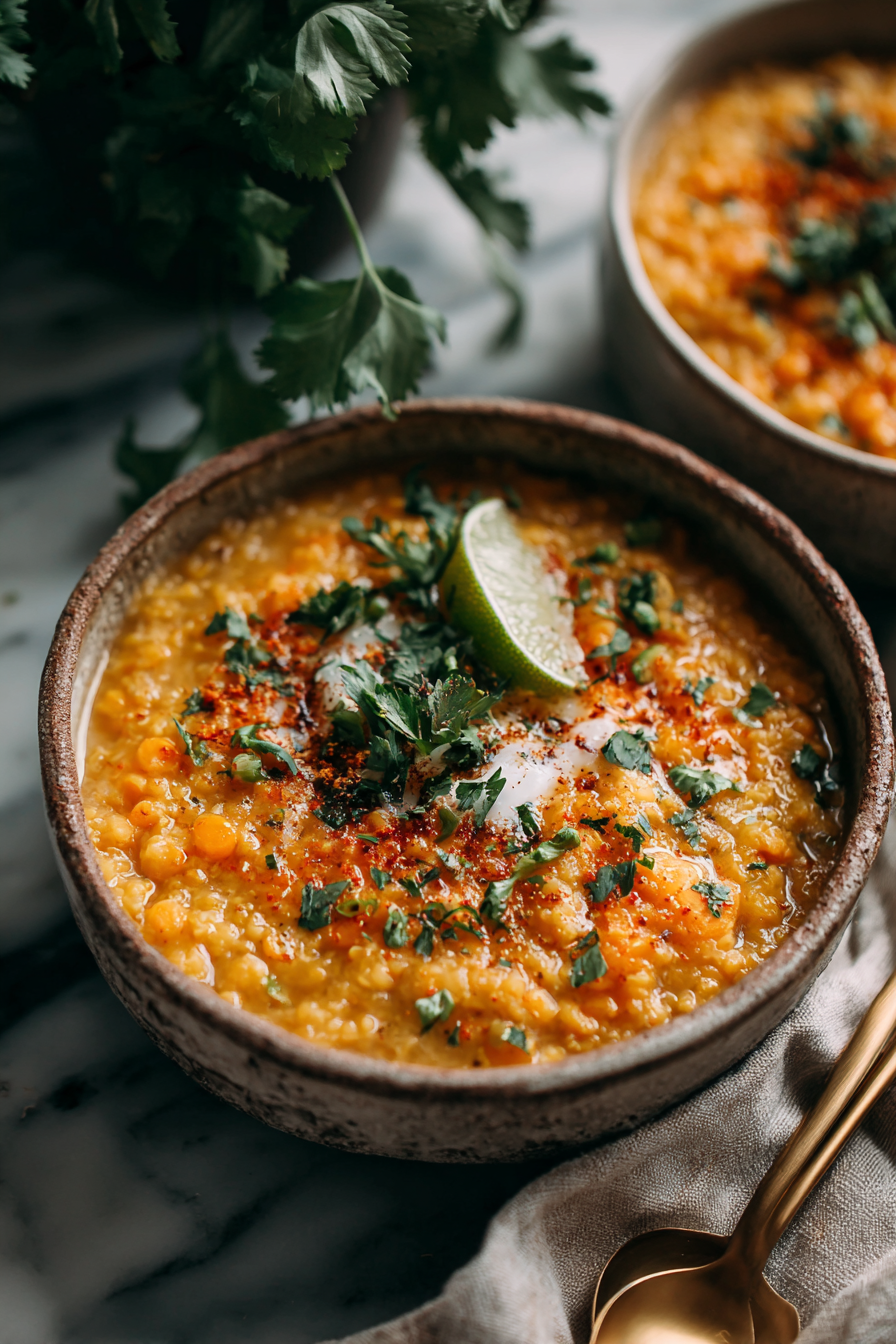 Easy Thai Coconut Red Lentil Dinner