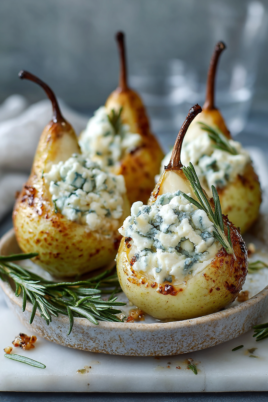 Elegant Blue Cheese Stuffed Pears Recipe