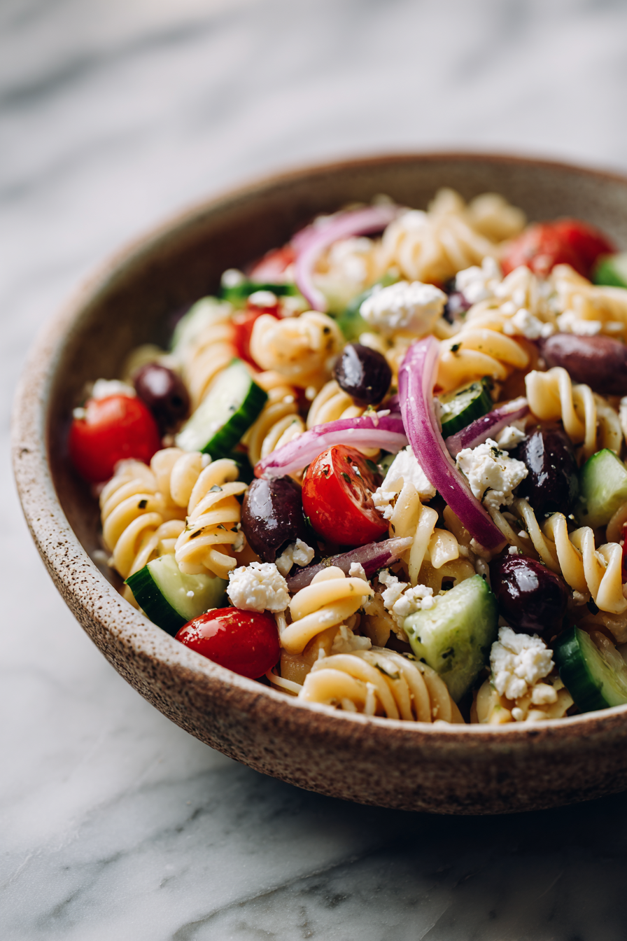 Greek Pasta Salad Recipe