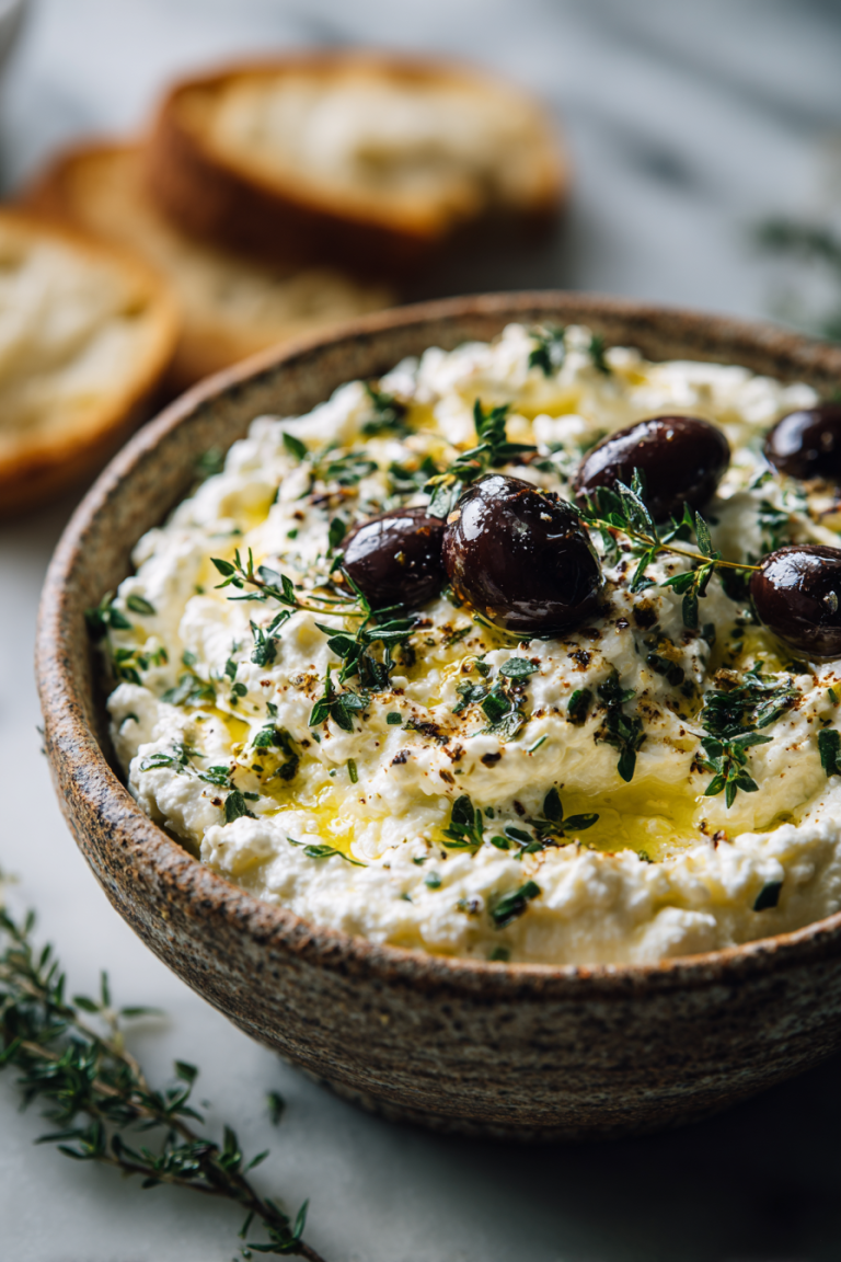 Green Olive Feta Dip Recipe