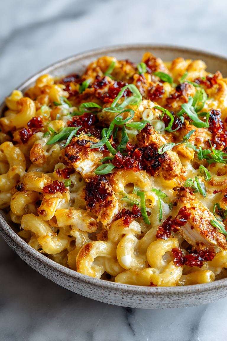 Hot Honey Chicken Mac and Cheese