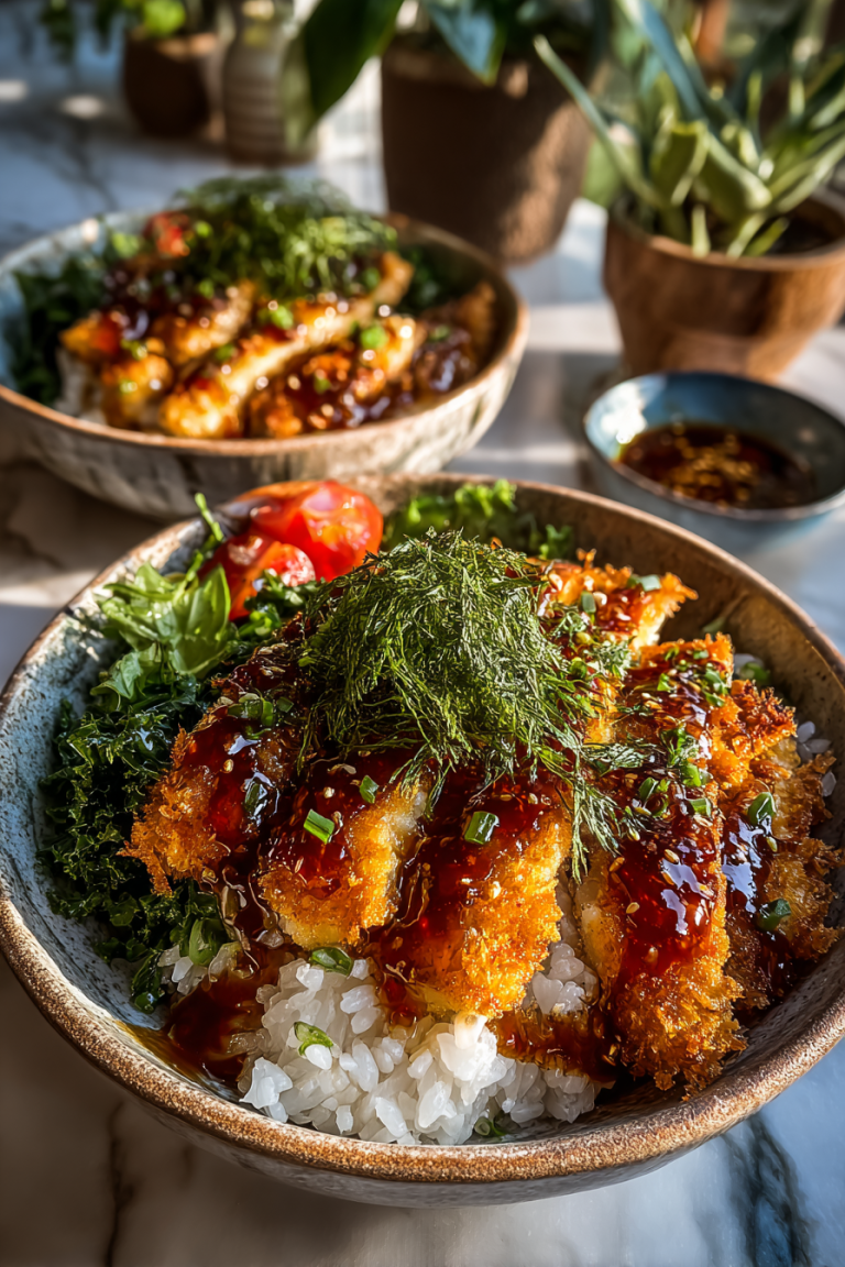 Irresistible Katsu Bowls with Tonkatsu Sauce