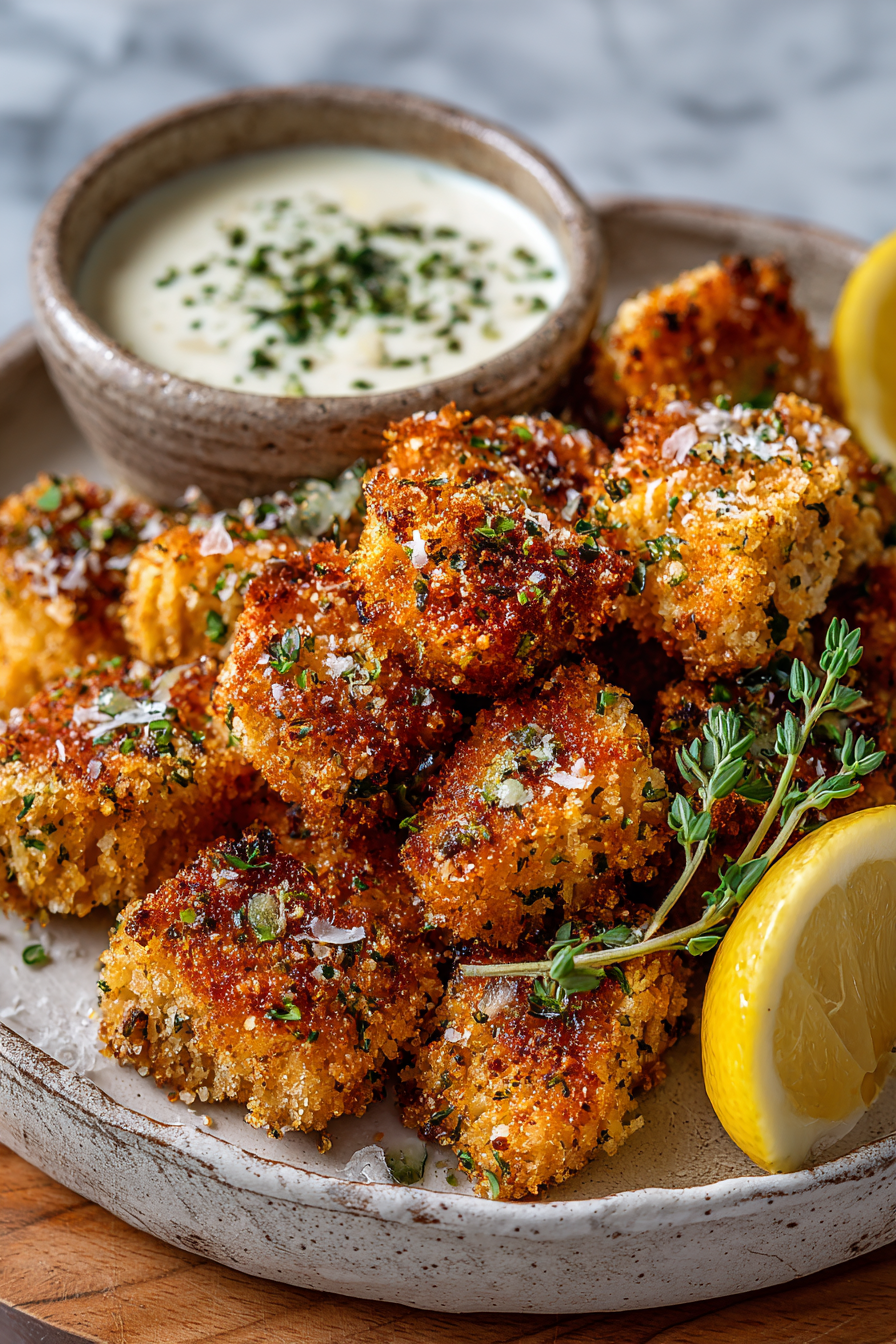 Lemon Cajun Chicken and Garlic Bites
