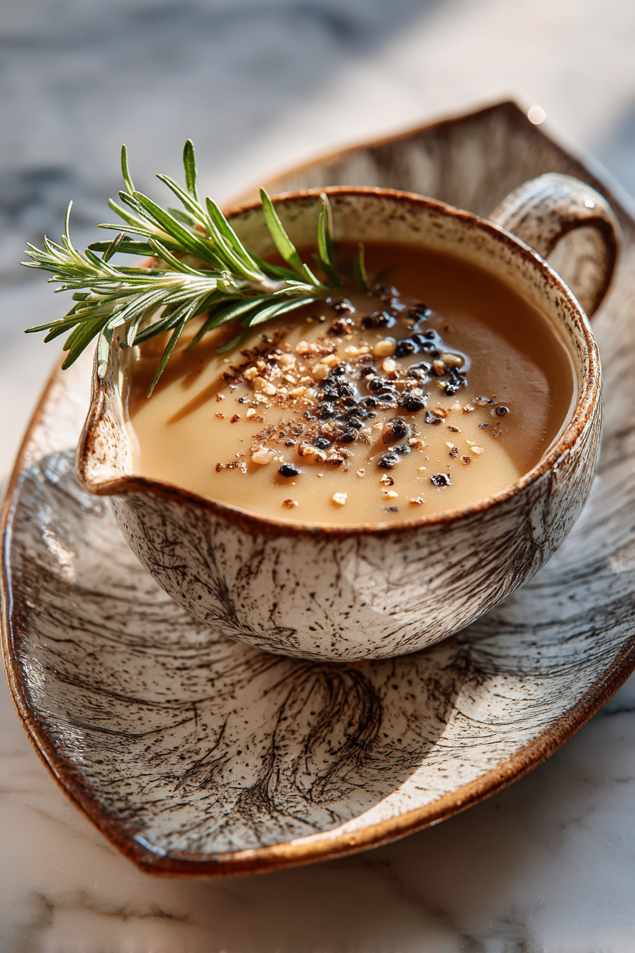 Make-Ahead Turkey Gravy with Calvados