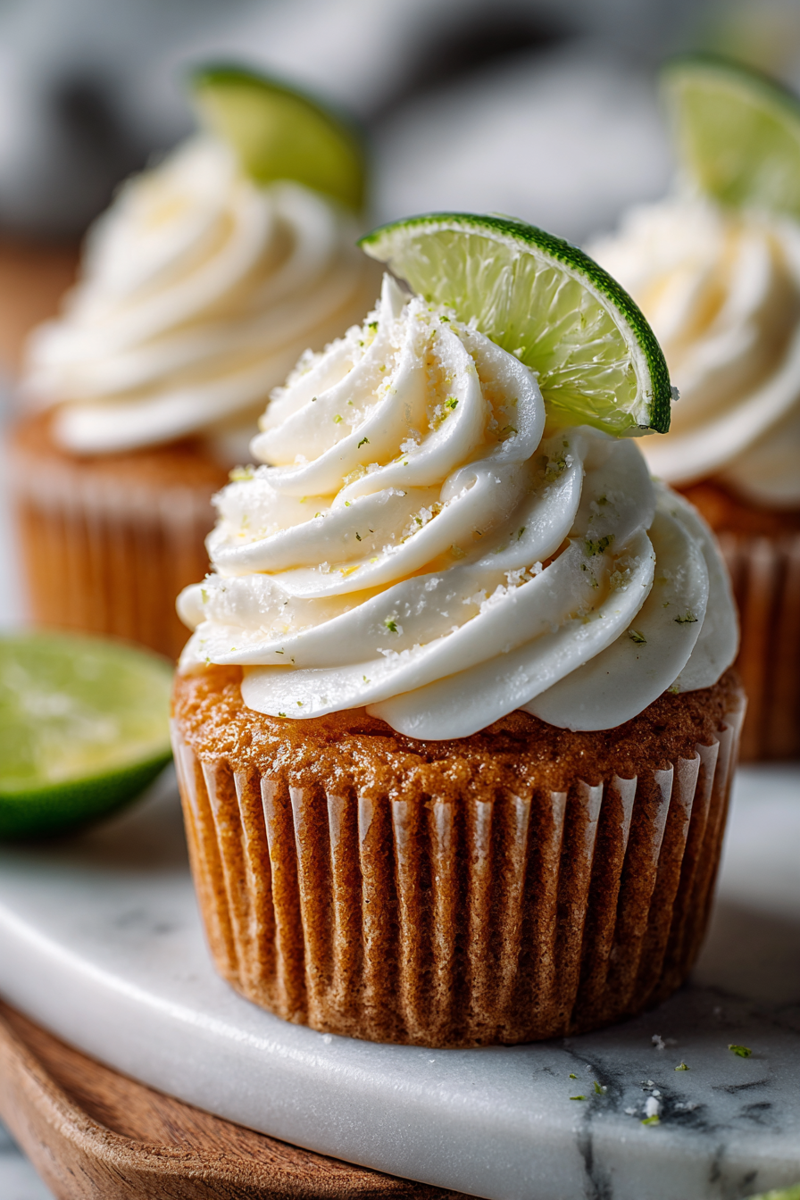 Mango Key Lime Cupcakes