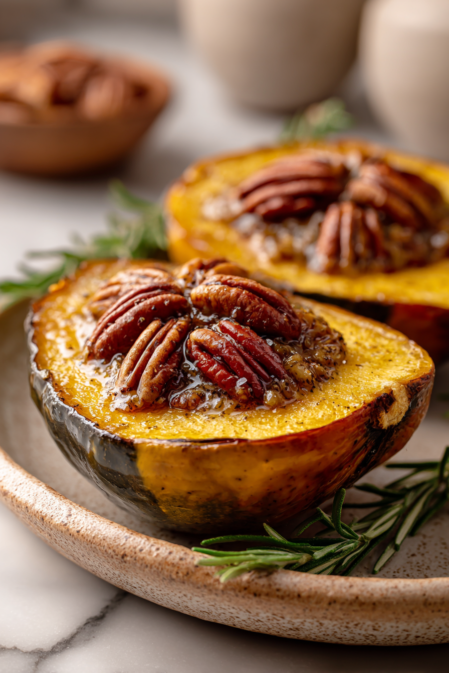 Maple Pecan Acorn Squash Recipe