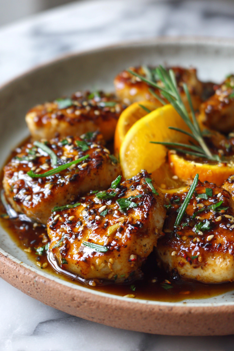 Orange Teriyaki Turkey Medallions