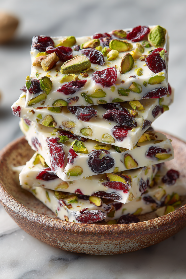 Pistachio Cranberry Bark Recipe