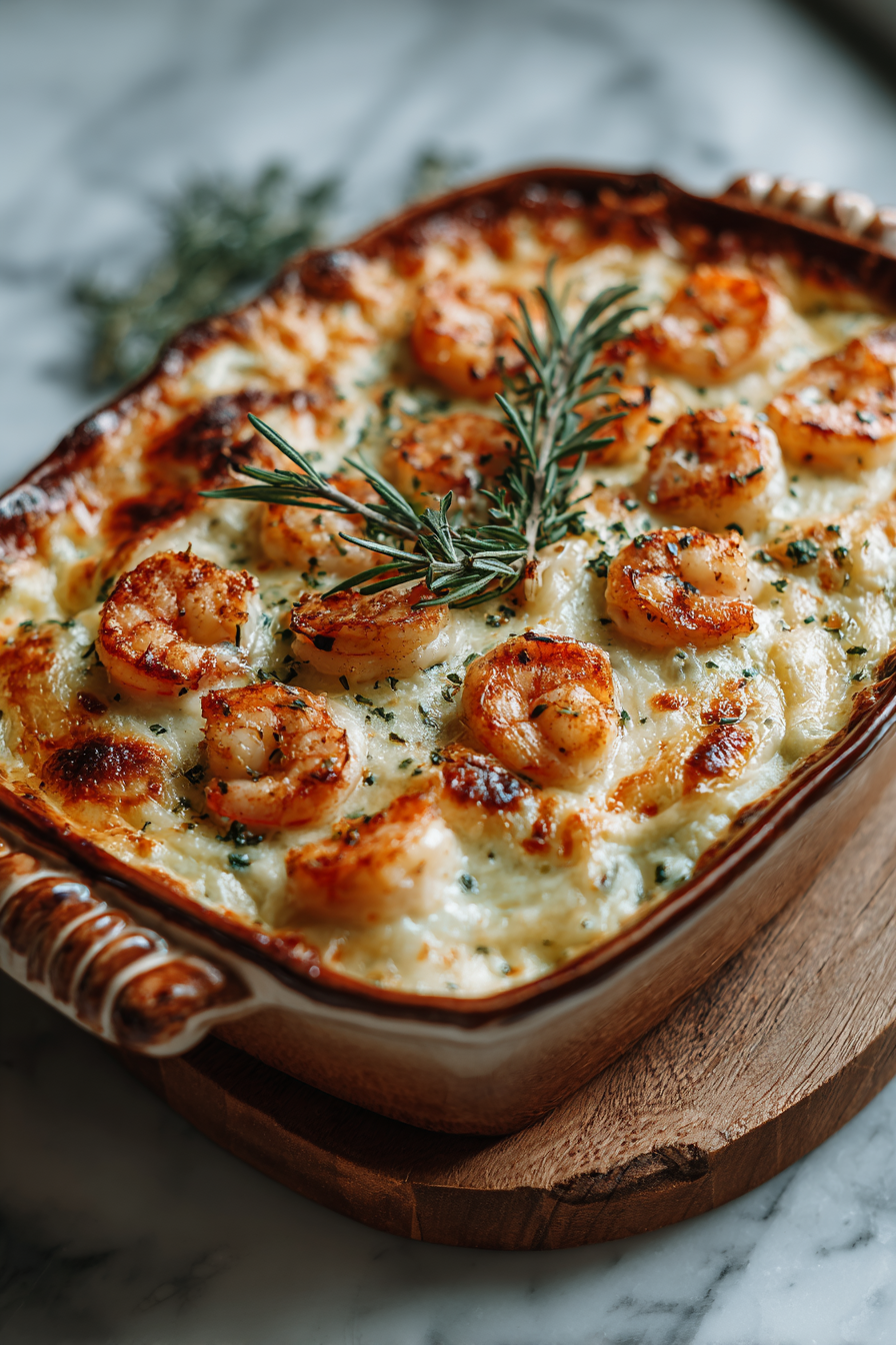 Seafood Lasagna with Creamy Cheese Sauce