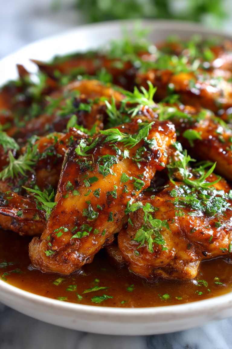 Smothered Turkey Wings with Rich Gravy