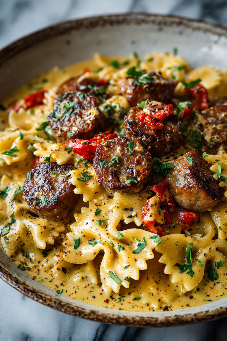 Spicy Cajun Beef Sausage Dinner