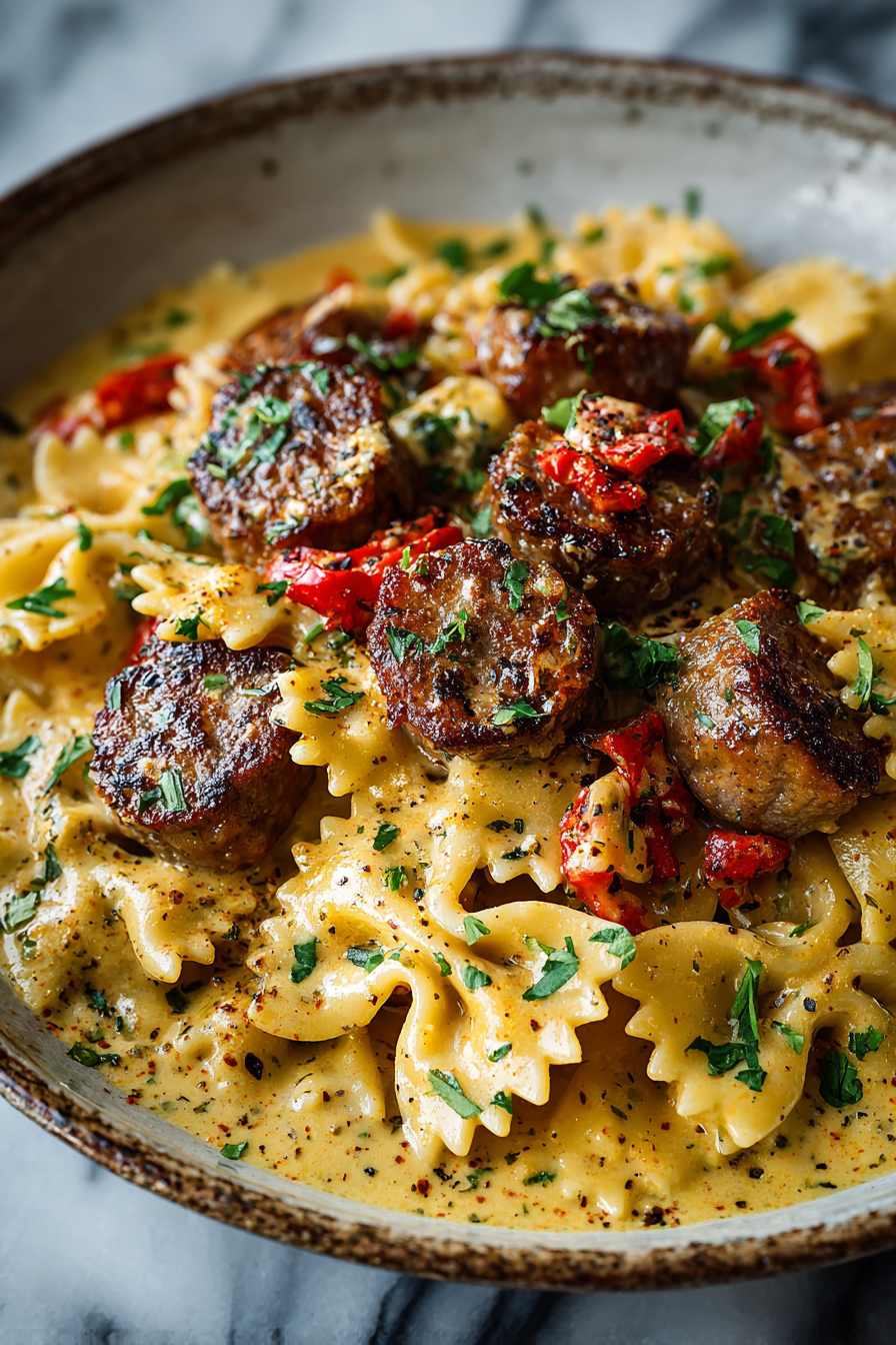 Spicy Cajun Beef Sausage Dinner