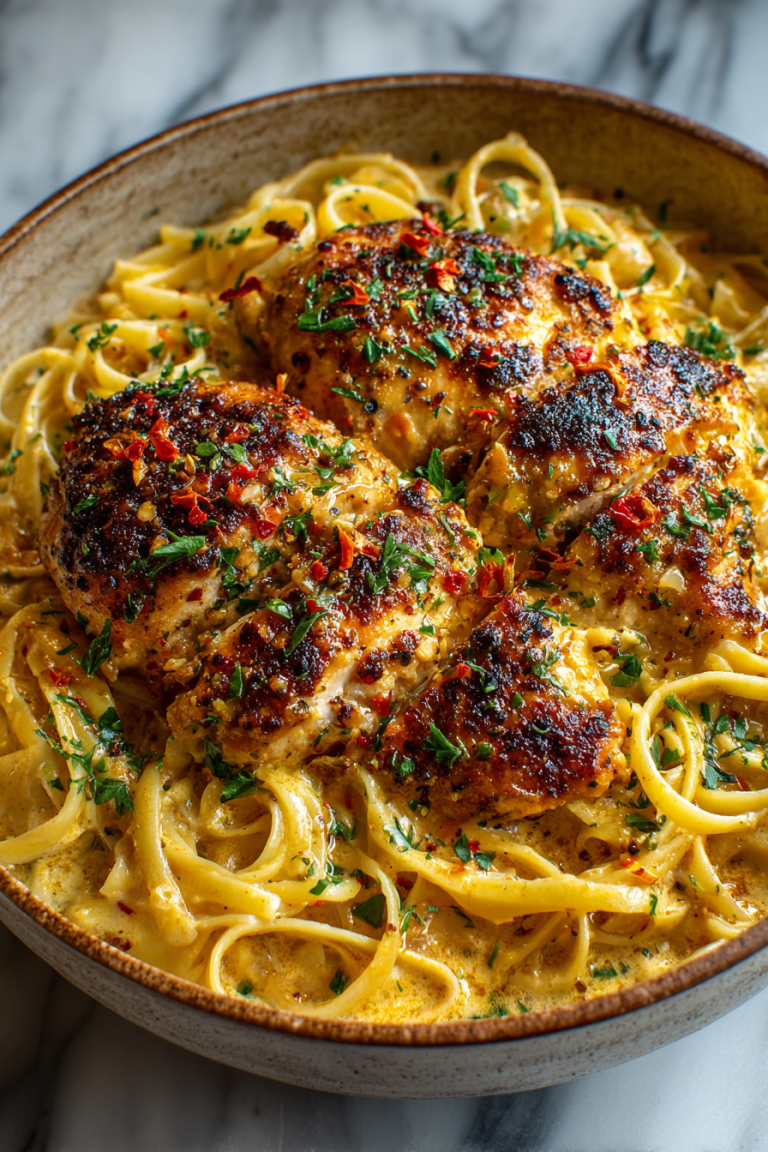 Spicy Cheesy Garlic Butter Chicken Dinner