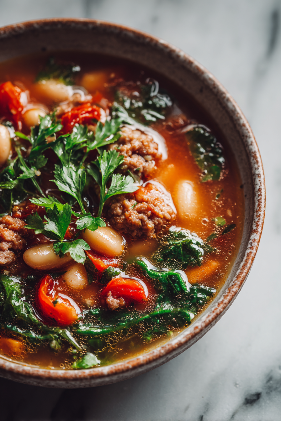 Spicy Italian Sausage and Bean Soup