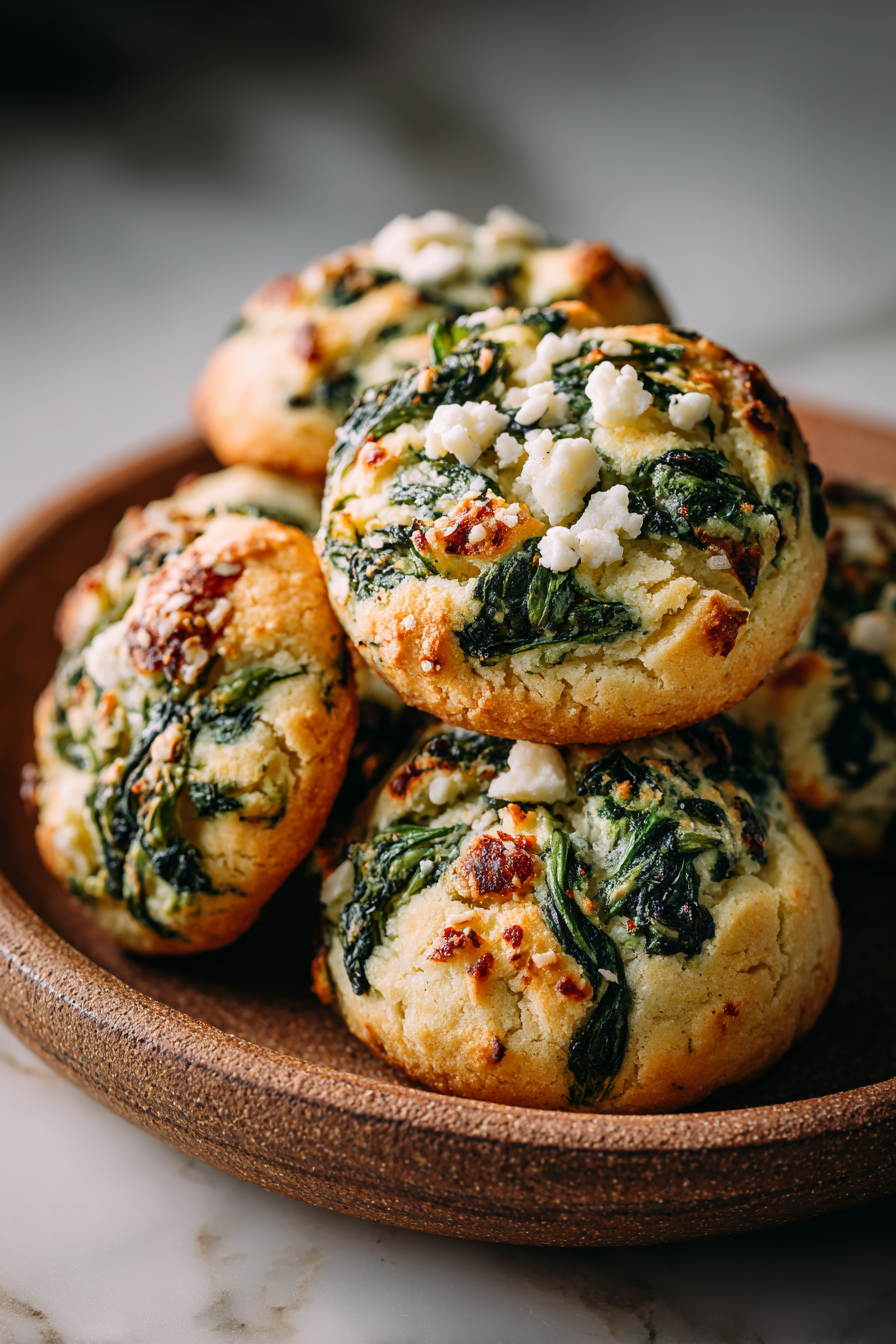 Spinach Feta Cookies