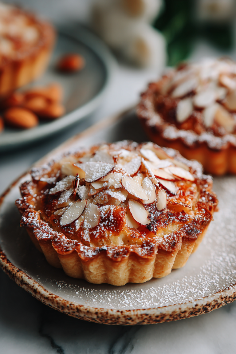 Sweet Almond Flaky Pastry Tarts