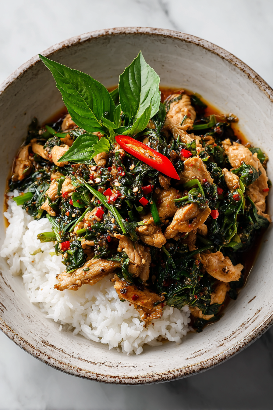 Thai Basil Chicken Stir Fry